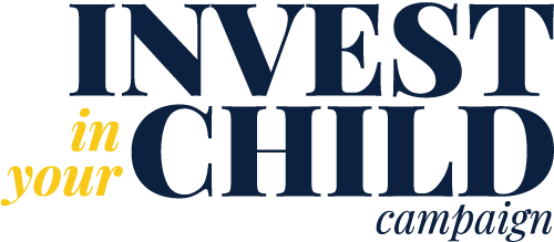 Logotipo de Invierta en su hijo (Navy)