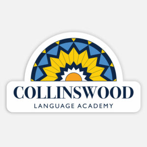 Collinswood Language Academy Throwback Logo Magnet